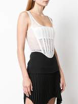 Thumbnail for your product : Dion Lee sheer lace corset
