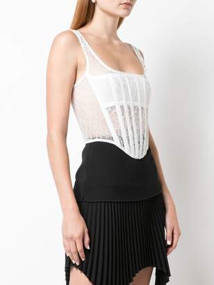 Dion Lee sheer lace corset