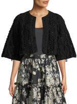 Thumbnail for your product : Co Bead-Embellished Cropped Cape Cardigan