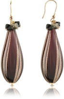 Thumbnail for your product : Murano House of Old Venice - Oval Gold Foil Drop Earrings