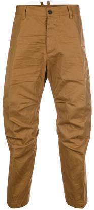 DSQUARED2 crumpled cropped trousers