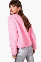 Thumbnail for your product : boohoo Crop Faux Fur Coat