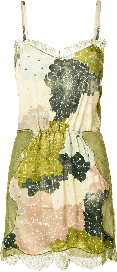 Off-White Lace Short Dress