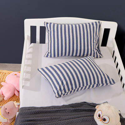 NTBAY Cotton Toddler Pillowcases, 13"x18", Envelope Closure, Stripe