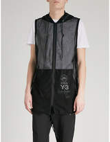 Thumbnail for your product : Y-3 longline mesh vest jacket