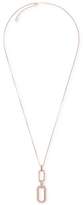 Thumbnail for your product : Michael Kors Black Ion-Plated Pavé Link Long Pendant Necklace