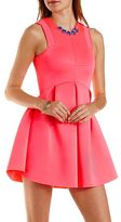 Thumbnail for your product : Charlotte Russe Architectural Pleated Skater Dress