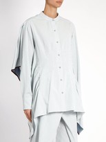 Thumbnail for your product : Sies Marjan Ruffled Cotton-seersucker Shirt - Light Blue