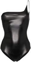 Thumbnail for your product : Oseree one shoulder latex swimsuit