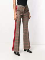 Thumbnail for your product : P.A.R.O.S.H. checked flared trousers