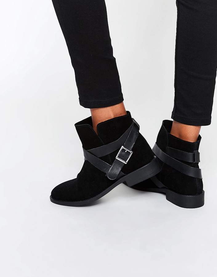 ASOS Alex Suede Slouch Ankle Boots - ShopStyle