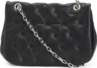 Leather Flap Crossbody Bag Large | ShopStyle