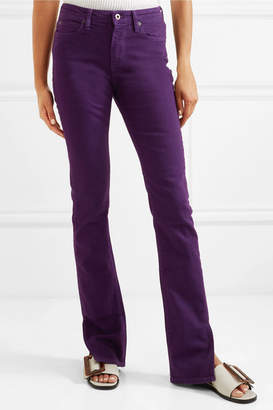 Simon Miller W009 Letha Mid-rise Slim-leg Jeans - Purple