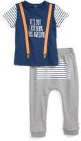 Thumbnail for your product : Rosie Pope Suspender Shirt & Sweatpants Set (Baby Boys)