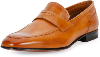 Bally Brent Leather Penny Loafer, Brown