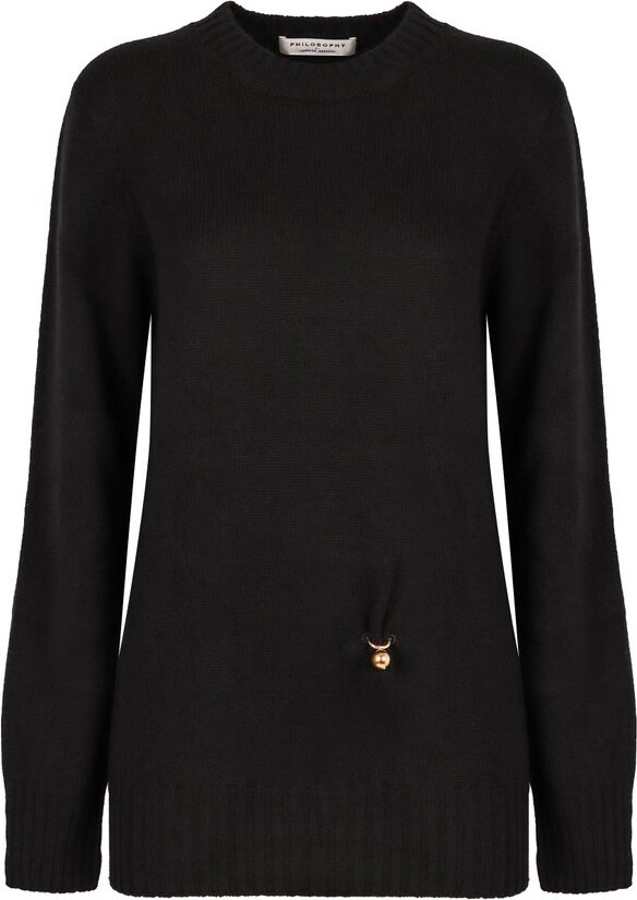 Philosophy di Lorenzo Serafini Ring-Embellished Knitted Jumper