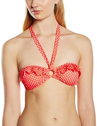 Marie Meili Women's Sanibel Bandeau Polka Dot Bikini Top,Size 12 (Manufacturer Size:)