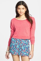 Thumbnail for your product : BP Crop Fleece Sweatshirt (Juniors)