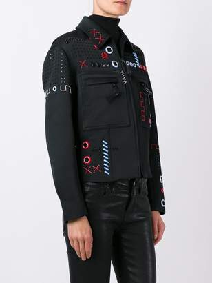 Versace embroidered bomber jacket