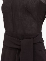 Thumbnail for your product : Cefinn Freya Tie-sash Voile Midi Dress - Black