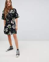 Thumbnail for your product : Daisy Street Dress with Split Neck Detail in Blossom Print