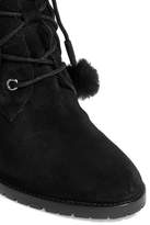 Thumbnail for your product : Jimmy Choo Elba 95 Shearling-lined Suede Ankle Boots - Black