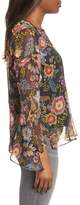 Thumbnail for your product : Vince Camuto Flared Sleeve Floral Top