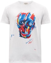 Thumbnail for your product : Alexander McQueen Skull-print Cotton-jersey T-shirt - White