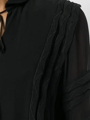 Capucci long-sleeve sheer blouse