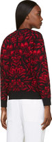 Thumbnail for your product : Alexander McQueen Red & Black Engin Flower Print Sweater