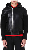 Thumbnail for your product : Givenchy Hooded leather bomber jacket
