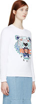 Thumbnail for your product : Kenzo White Tiger Sweatshirt With Multi Tiger Print
