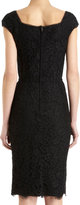 Thumbnail for your product : Dolce & Gabbana Square Neck Lace Sheath Dress