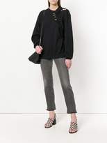 Thumbnail for your product : Ottolinger ripped detail sweatshirt