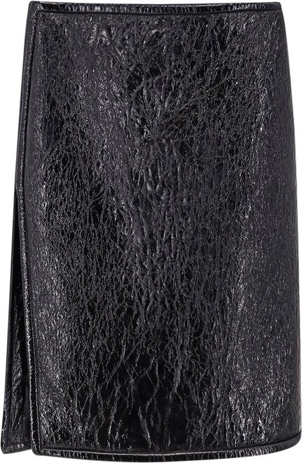 Gucci Shiny Leather Skirt
