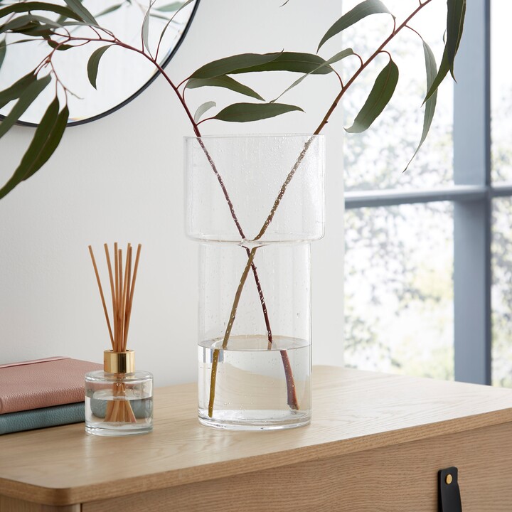Dunelm Tall Speckled Vase Clear ShopStyle