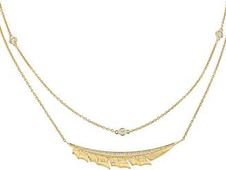 Stephen Webster Yellow Gold Magnipheasant Pave Diamond Split Necklace