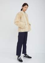 Thumbnail for your product : Sofie D'hoore Lima V-Neck Shearling Reversible Jacket