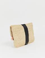 Thumbnail for your product : Maison Scotch Exclusive Wicker Clutch With Tassles