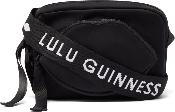 Lulu Guinness Black Pam Crossbody Bag