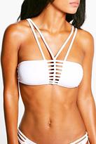 Thumbnail for your product : boohoo Mexico Ladder Strappy Bandeau Bikini