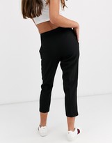 Thumbnail for your product : ASOS Petite DESIGN Petite pop slim suit pants in black