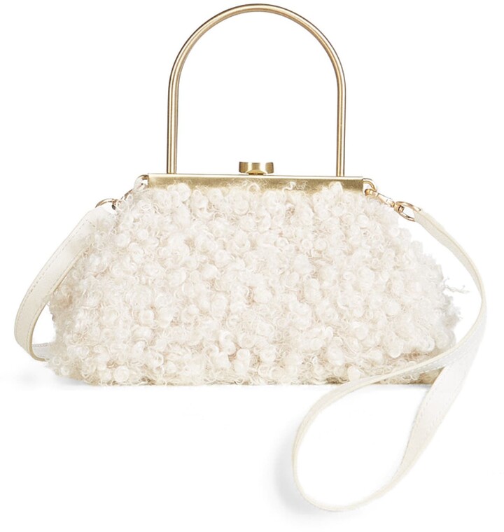 Cult Gaia Mini Estelle Faux Shearling Crossbody Bag ShopStyle