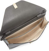 Thumbnail for your product : Valextra Iside Leather Tablet Shoulder Bag, Dark Gray