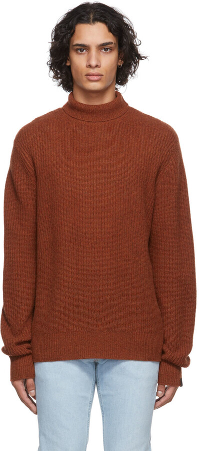 Rag Bone Orange Pierce Cashmere Turtleneck ShopStyle