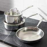 Thumbnail for your product : Crate & Barrel ZWILLING A J.A. Henckels VistaClad Stainless Steel 5-Piece Cookware Set