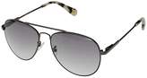 Thumbnail for your product : Steve Madden Acetate Spring Hinged Aviator (Gunmetal) Fashion Sunglasses