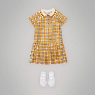 Burberry Scribble Check Collared Day Dress