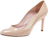 Thumbnail for your product : Christian Dior Nude Pink Patent Leather Round Toe Pumps Size 41.5