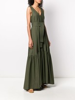 Thumbnail for your product : P.A.R.O.S.H. Tie-Waist Cotton Maxi Dress